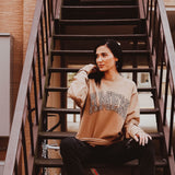 "Amen" Leopard Crew Sweatshirt