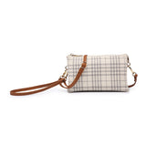 Riley Plaid 3 Compartment Crossbody / Wristlet