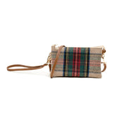 Riley Plaid 3 Compartment Crossbody / Wristlet