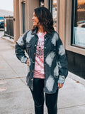 Midnight Black Tie Dye Jacket