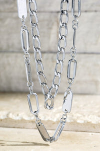 Double Mixed Chain Necklace