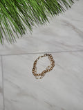 Gold Paperclip Chain Bracelet Set
