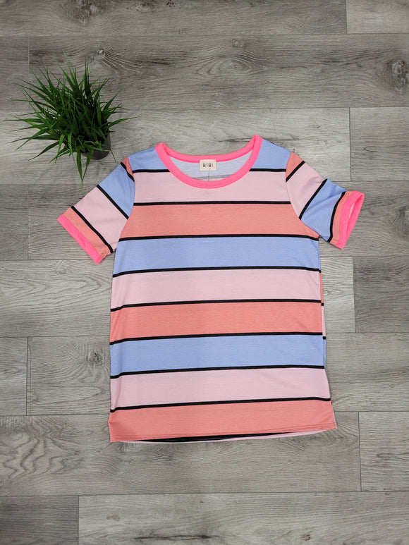 Multi Striped Tee