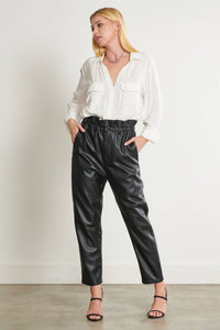 Go Girl Faux Leather Paper Bag Pants