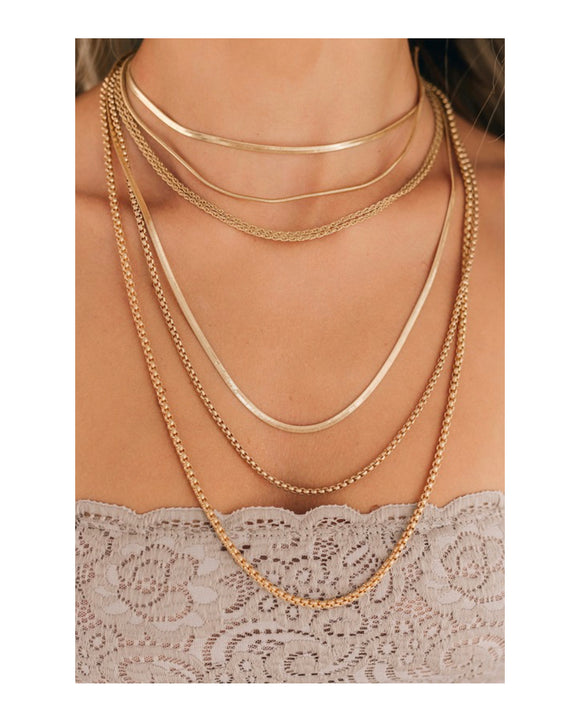 Gold 6 Layer Necklace