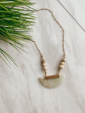 Beaded Stone Modern Necklace