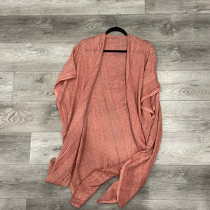 Short Sleeve Woven Cardigan (Multiple Color Options)