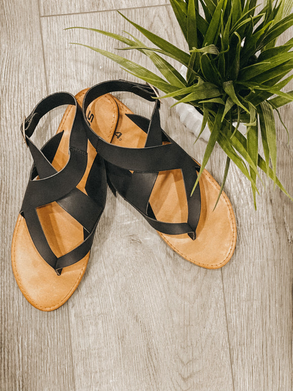 The Black Summer Sandal