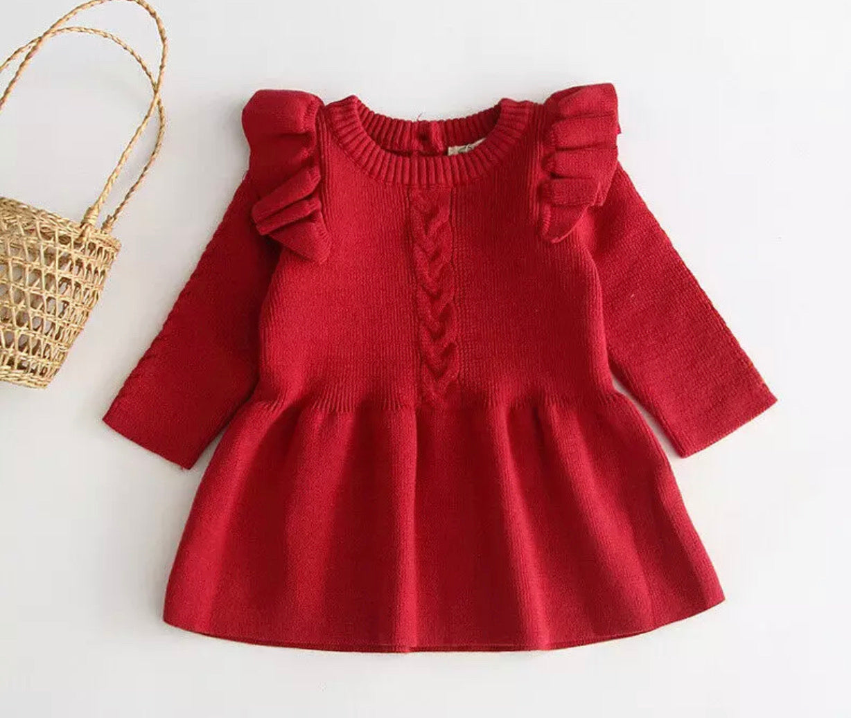 Baby/Toddler Ruffle Sweater Dress – The MADLIN Boutique